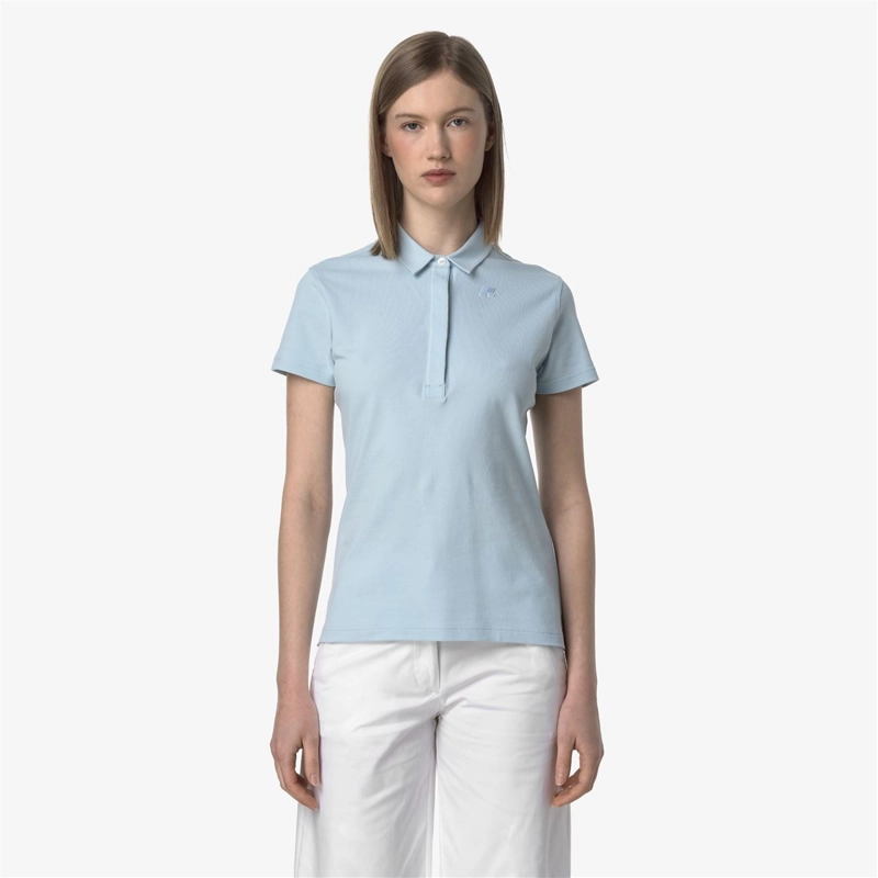 POLERA K-WAY WOMEN AMEDEA PIQUE BLUE BABY - 2