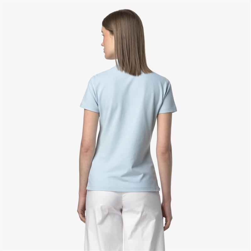 POLERA K-WAY WOMEN AMEDEA PIQUE BLUE BABY - 4