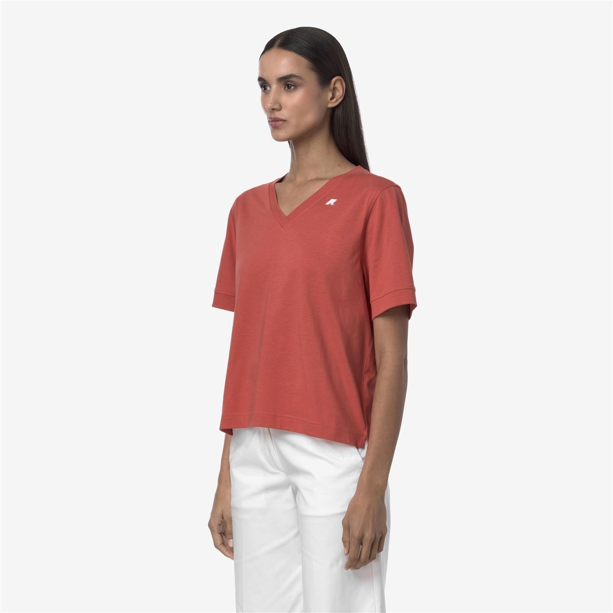 POLERA K-WAY WOMEN LEDA RED JASPER - 3