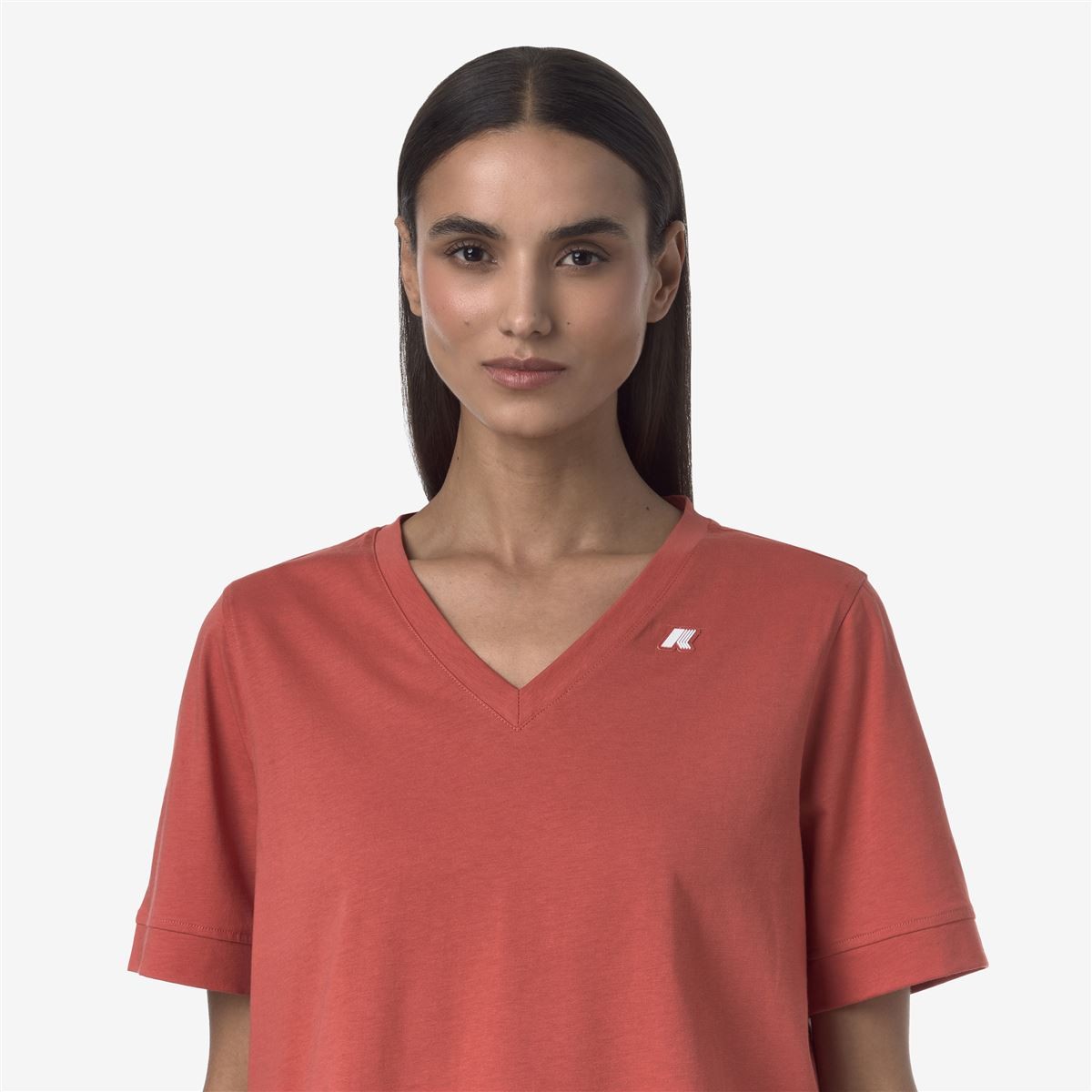 POLERA K-WAY WOMEN LEDA RED JASPER - 5