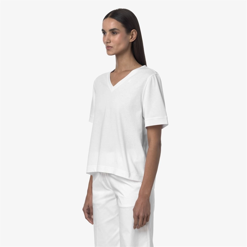 POLERA K-WAY WOMEN LEDA WHITE - 3