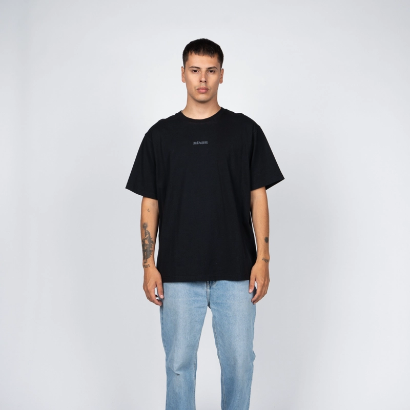POLERA NIXON MEN TINY LOGO BLACK - 1