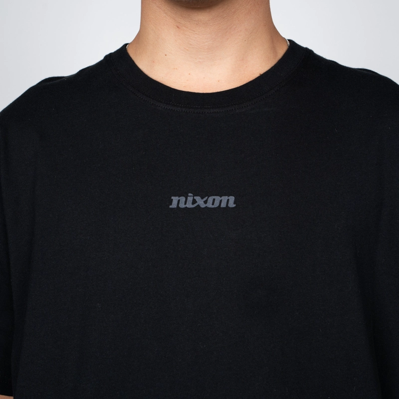 POLERA NIXON MEN TINY LOGO BLACK - 3