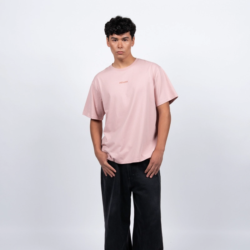 POLERA NIXON MEN TINY LOGO PINK - 1