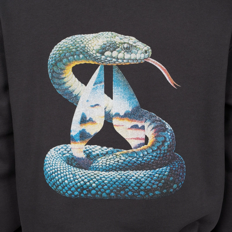 POLERON HOODIE NIXON MEN BLUE SNAKE BLACK - 3