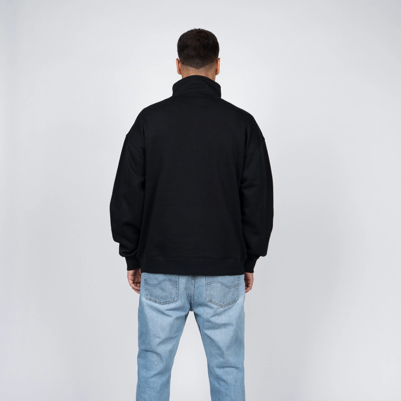 POLERON HALF ZIPPER NIXON MEN TINY LOGO BLACK - 2