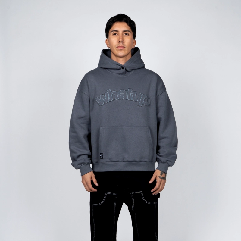 POLERON WHATUP FABRIC LOGO BLUE - 1