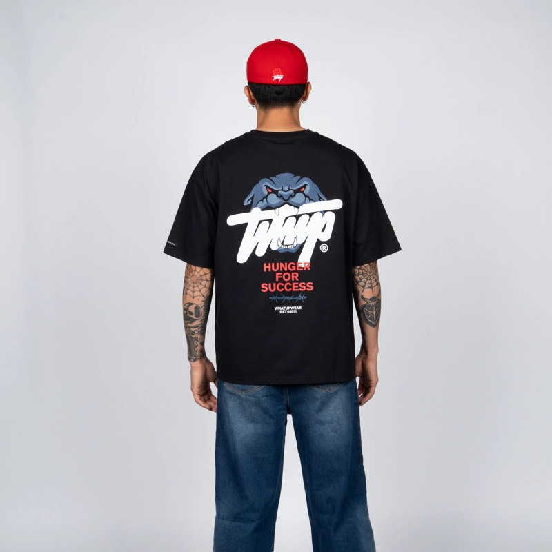 POLERA WHATUP HUNGER FOR SUCCESS BLACK - 2