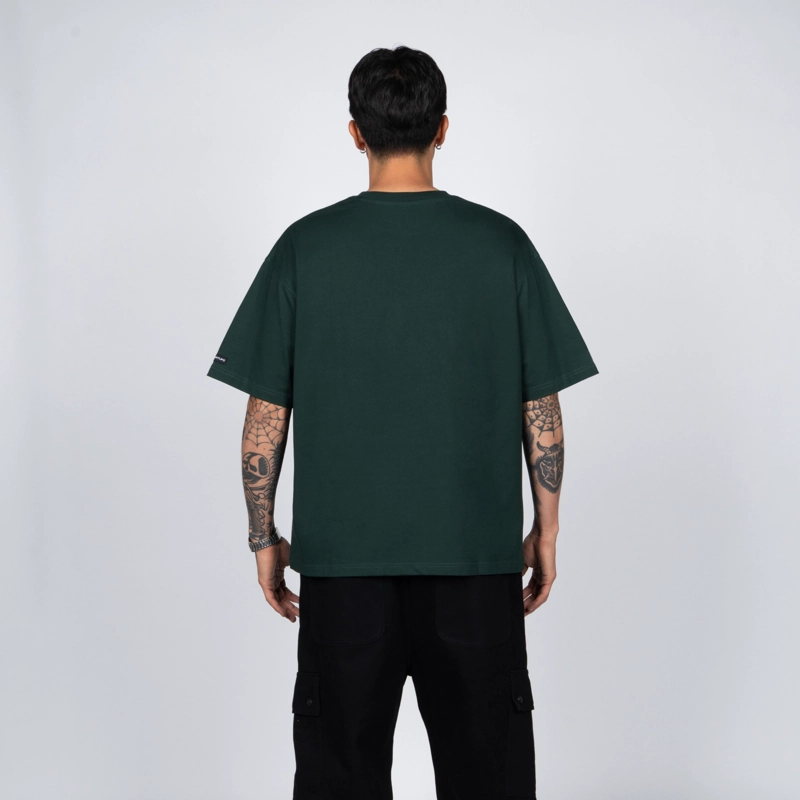 POLERA WHATUP FLAME LOGO GREEN - 2