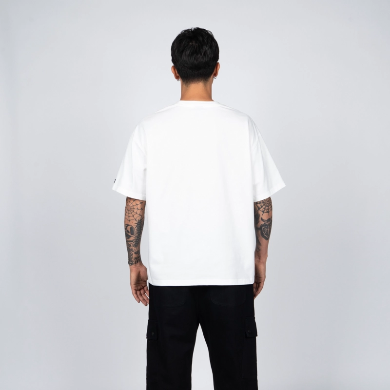 POLERA WHATUP CLASSIC TINY ICON WHITE BLACK - 2
