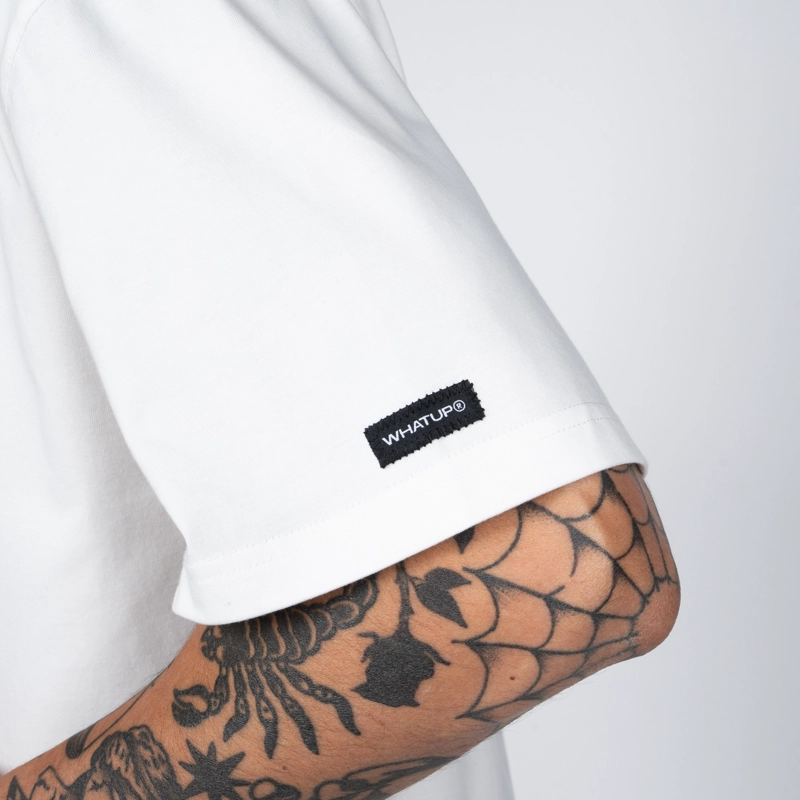 POLERA WHATUP CLASSIC TINY ICON WHITE BLACK - 3