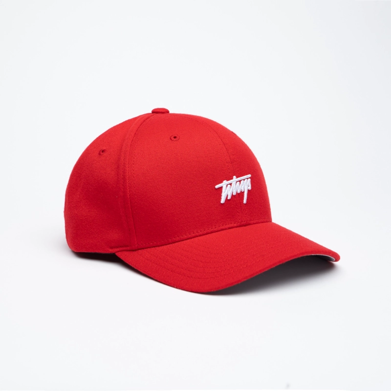 JOCKEY WHATUP TINY LOGO RED WHITE FITTED - 4