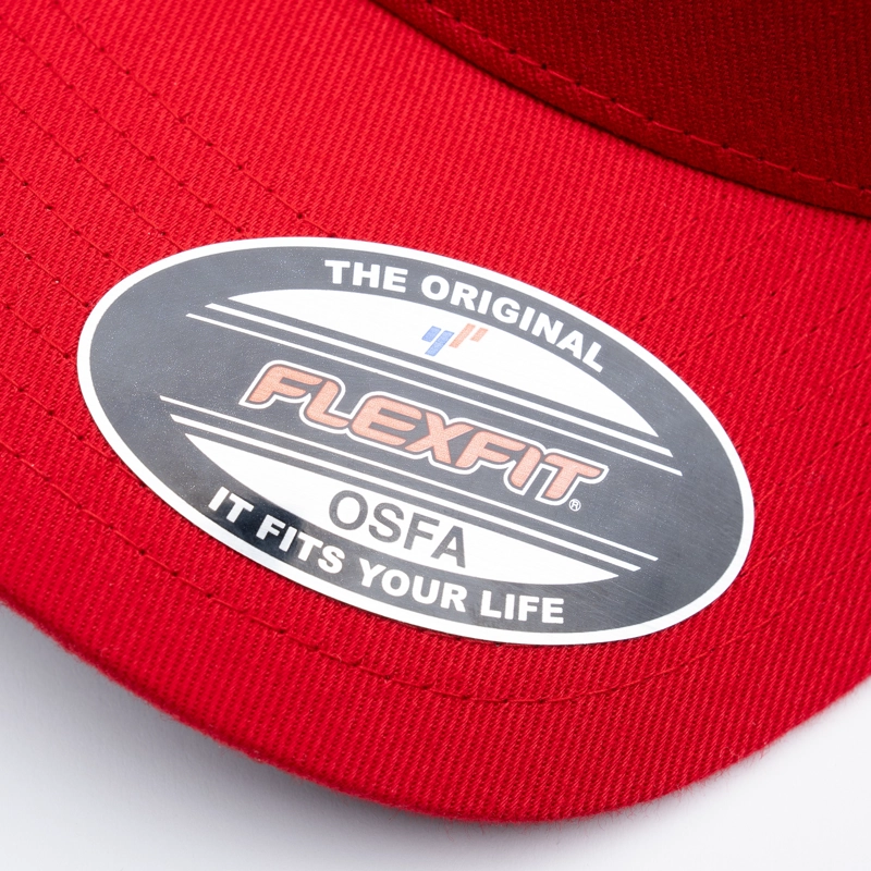 JOCKEY WHATUP TINY LOGO RED WHITE FITTED - 5