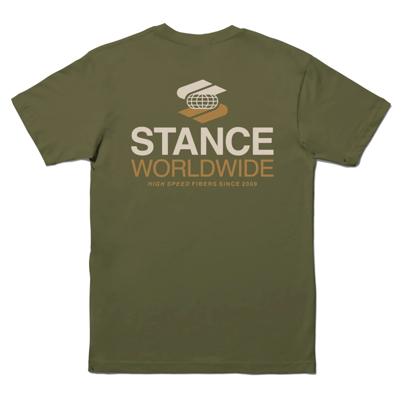 POLERA STANCE WORLDWIDE OLIVE - 2