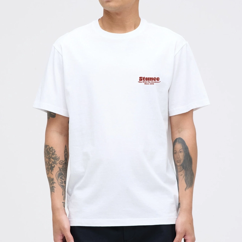 STANCE POLERA STANCE OUTDOORS WHITE