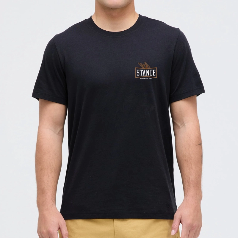 POLERA STANCE WINGED BLACK - 1