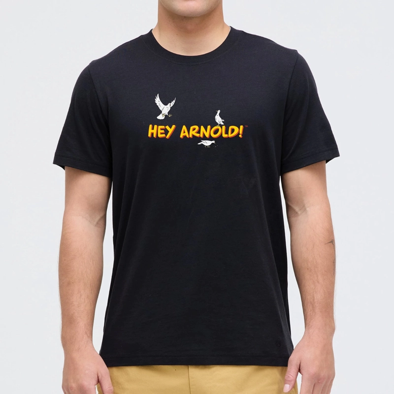 POLERA STANCE HEY ARNOLD STOOP BLACK - 1