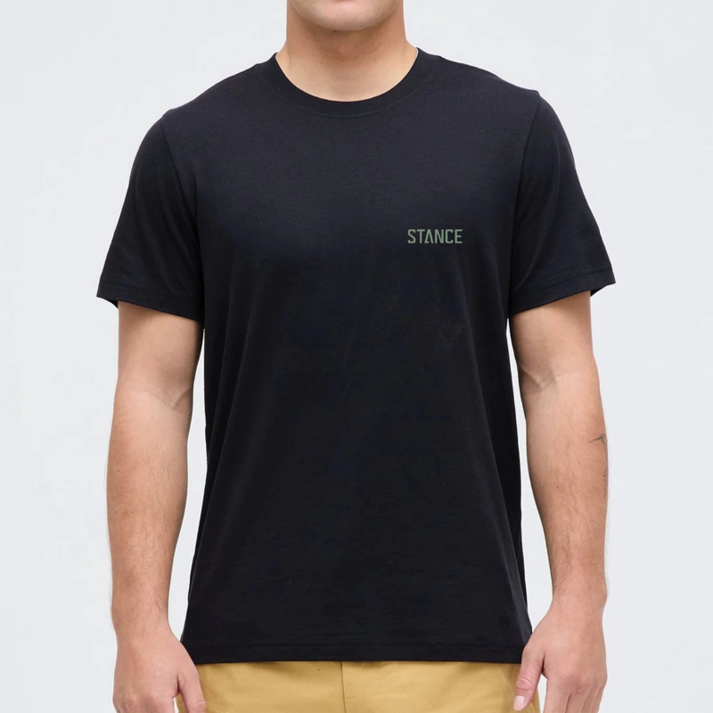 POLERA STANCE MOUNTAIN BLACK - 1