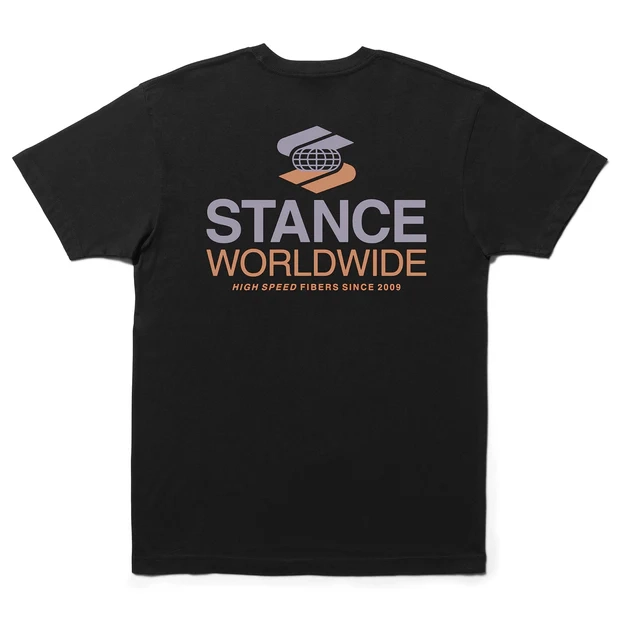 POLERA STANCE WORLDWIDE BLACK - 2