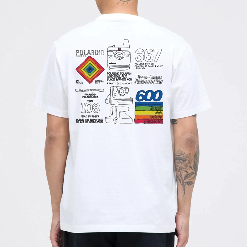 POLERA STANCE POLAROID CARTRIDGE WHITE - 2