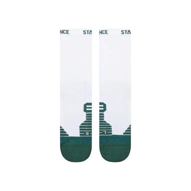 STANCE SOCKS FAIRWAY RIBBED CREW WHITE - 2
