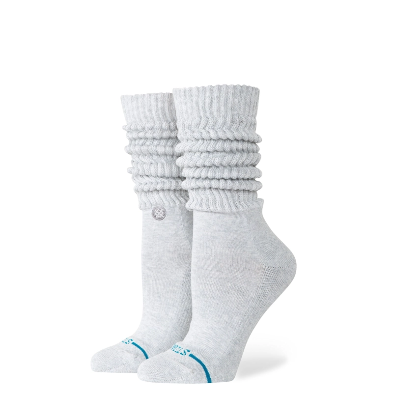 STANCE SOCKS WOMEN ICON SLOUCH CREW HEATHER GREY - 1