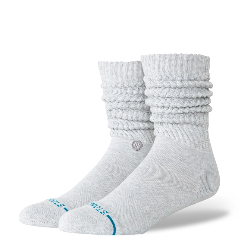 STANCE SOCKS WOMEN ICON SLOUCH CREW HEATHER GREY - 4