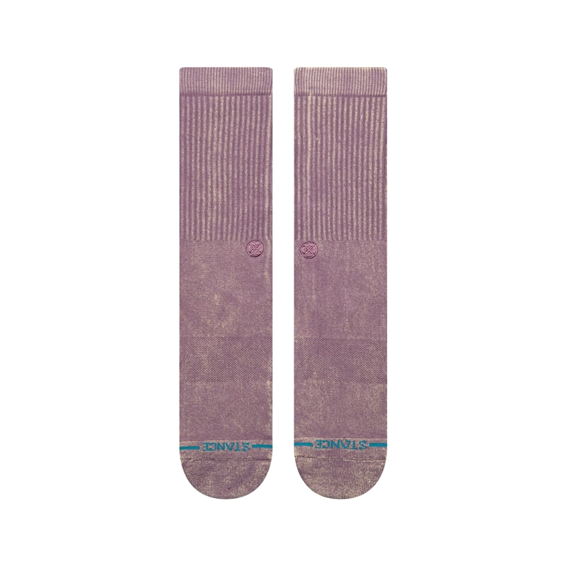 STANCE SOCKS ICON DYED CREW PLUM - 2