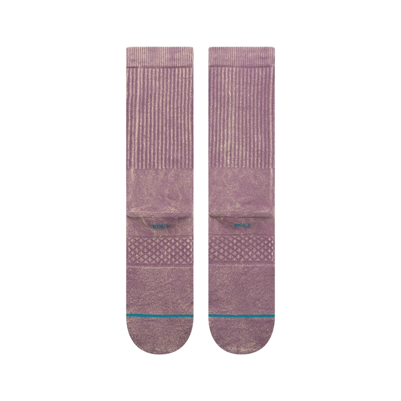 STANCE SOCKS ICON DYED CREW PLUM - 3