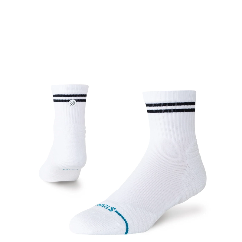 STANCE SOCKS LINED UP MID QUARTER WHITE - 1