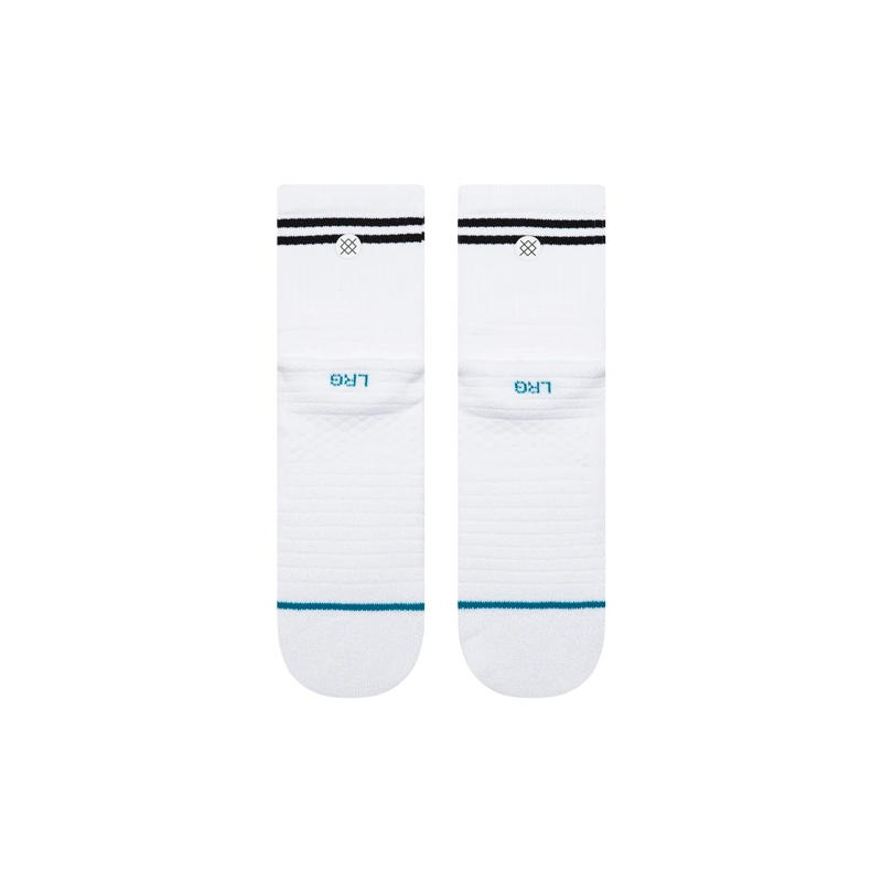 STANCE SOCKS LINED UP MID QUARTER WHITE - 3