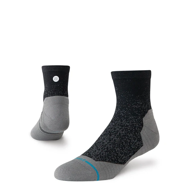 STANCE SOCKS POWDER SPLIT LIGHT QUARTER BLACK - 1