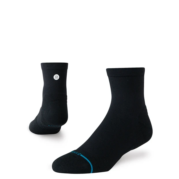 STANCE SOCKS RUN LIGHT QUARTER BLACK - 1