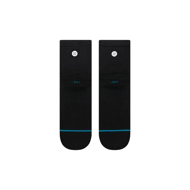 STANCE SOCKS RUN LIGHT QUARTER BLACK - 3