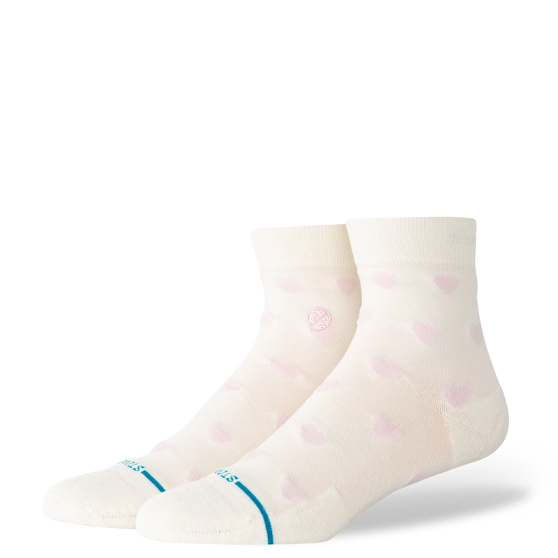 STANCE SOCKS WOMEN HEARTS LOWRIDER IVORY - 1