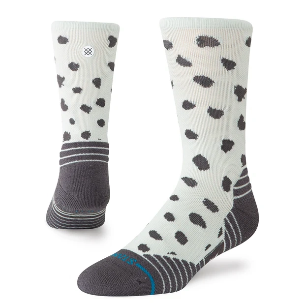 STANCE SOCKS LEOPARD MID CREW LIGHT BLUE - 1