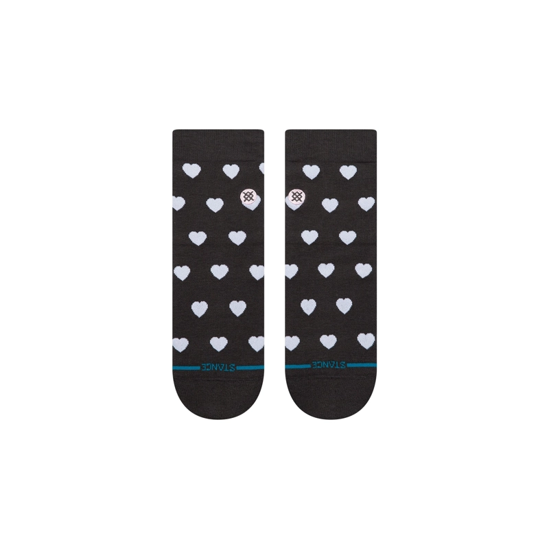 STANCE SOCKS WOMEN HEARTS LOWRIDER CHARCOAL - 2