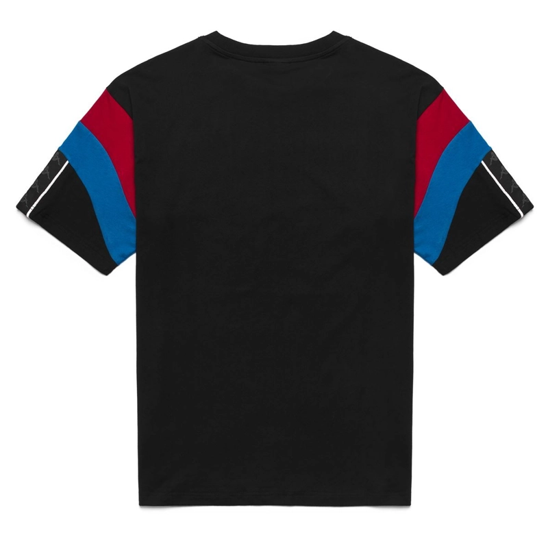 POLERA KAPPA 222 BANDA OTTO BLACK RED RACING BLUE - 3