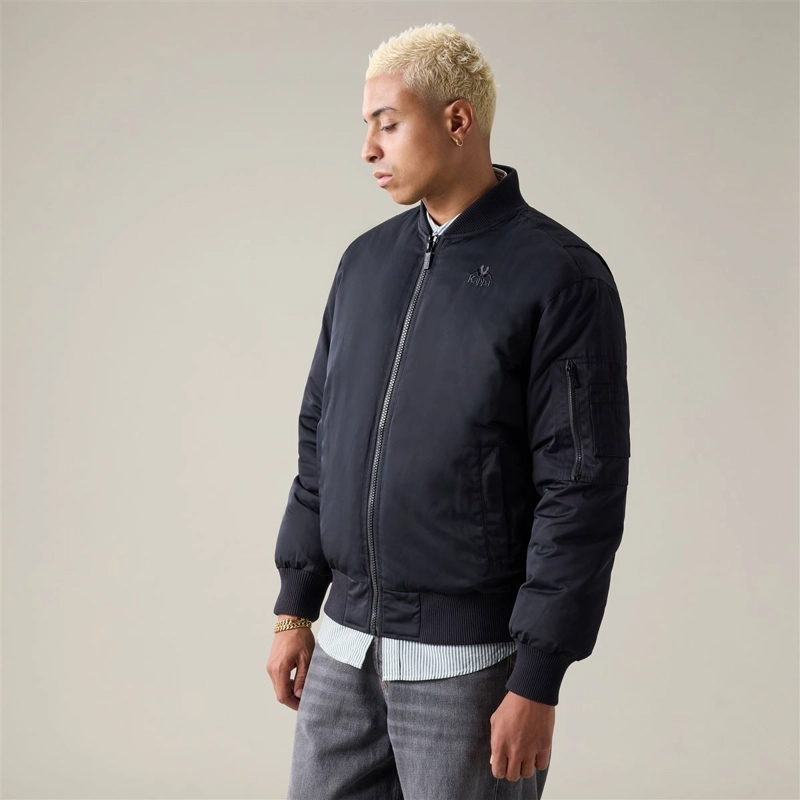 CHAQUETA KAPPA AUTHENTIC OPILIO BLACK YELLOW - 1