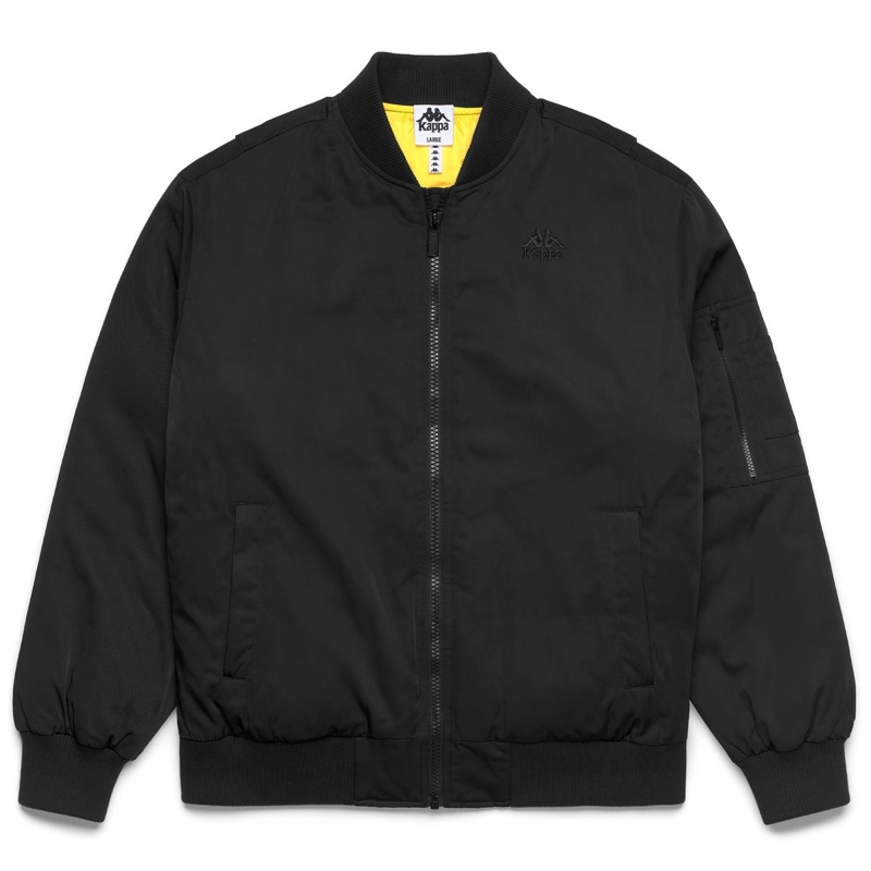 CHAQUETA KAPPA AUTHENTIC OPILIO BLACK YELLOW - 3