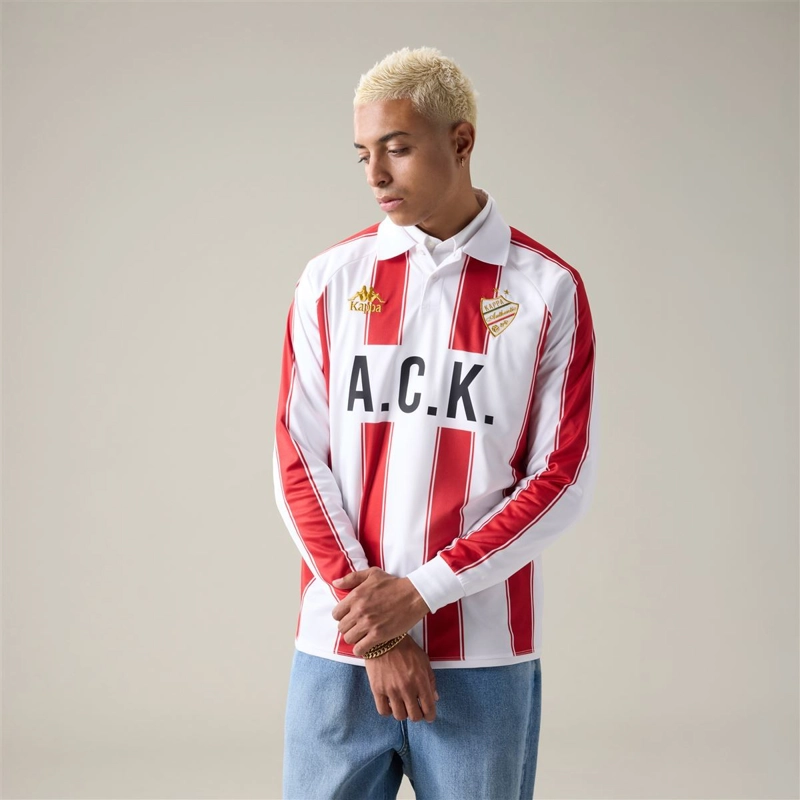 POLERA KAPPA AUTHENTIC ODEN WHITE RED - 1