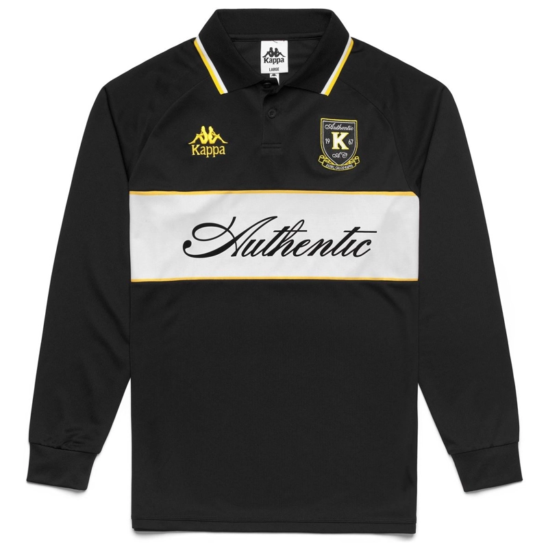 POLERA KAPPA AUTHENTIC ODRAN BLACK YELLOW - 2