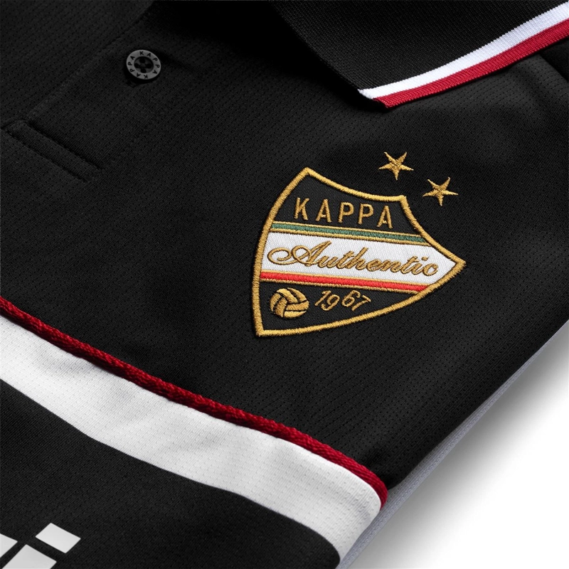 POLERA KAPPA AUTHENTIC 222 BANDA ONIKA BLACK WHITE - 4