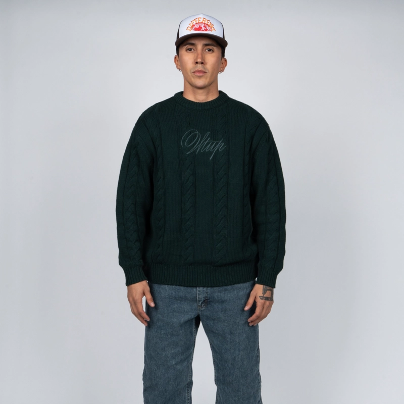 SWEATER WHATUP DARK GREEN - 1