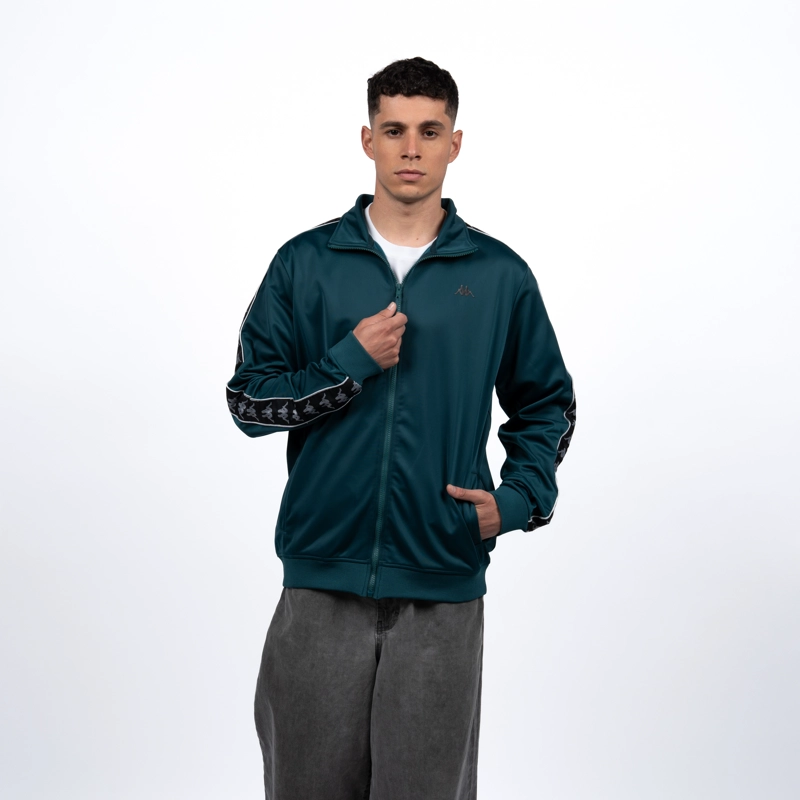POLERON KAPPA FULL ZIPPER GREEN BANDA - 1