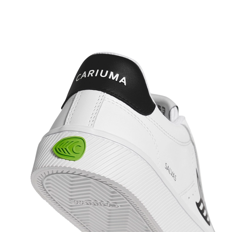ZAPATILLA CARIUMA UNISEX SALVAS LEATHER WHITE BLACK - 4