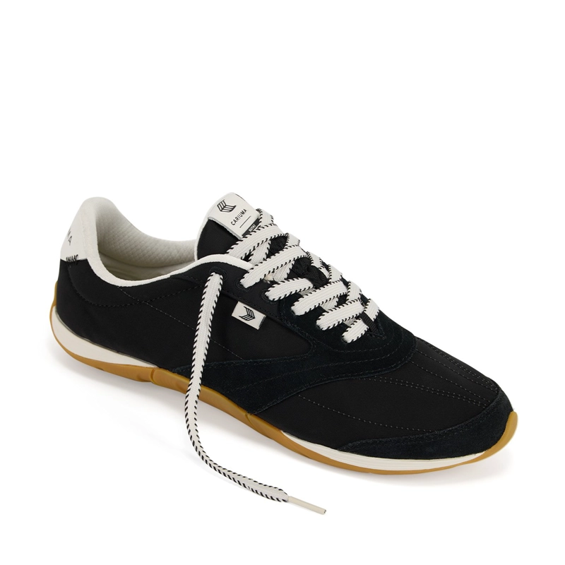 ZAPATILLA CARIUMA WOMEN SUTAI NYLON SUEDE GUM BLACK - 2