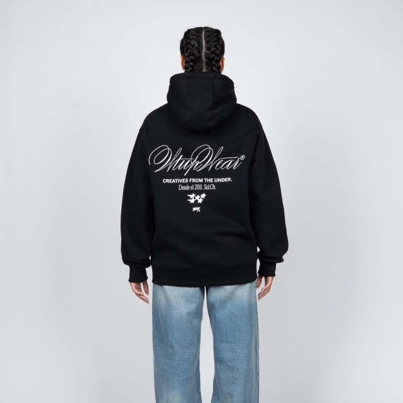 POLERON WHATUP HOODIE CREATIVE BLACK - 2