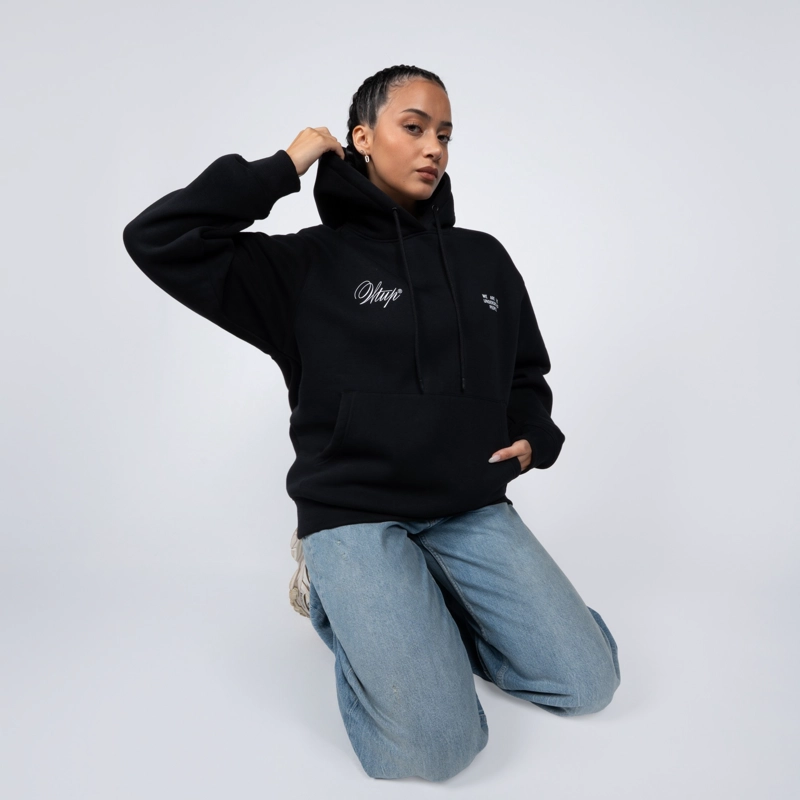 POLERON WHATUP HOODIE CREATIVE BLACK - 3