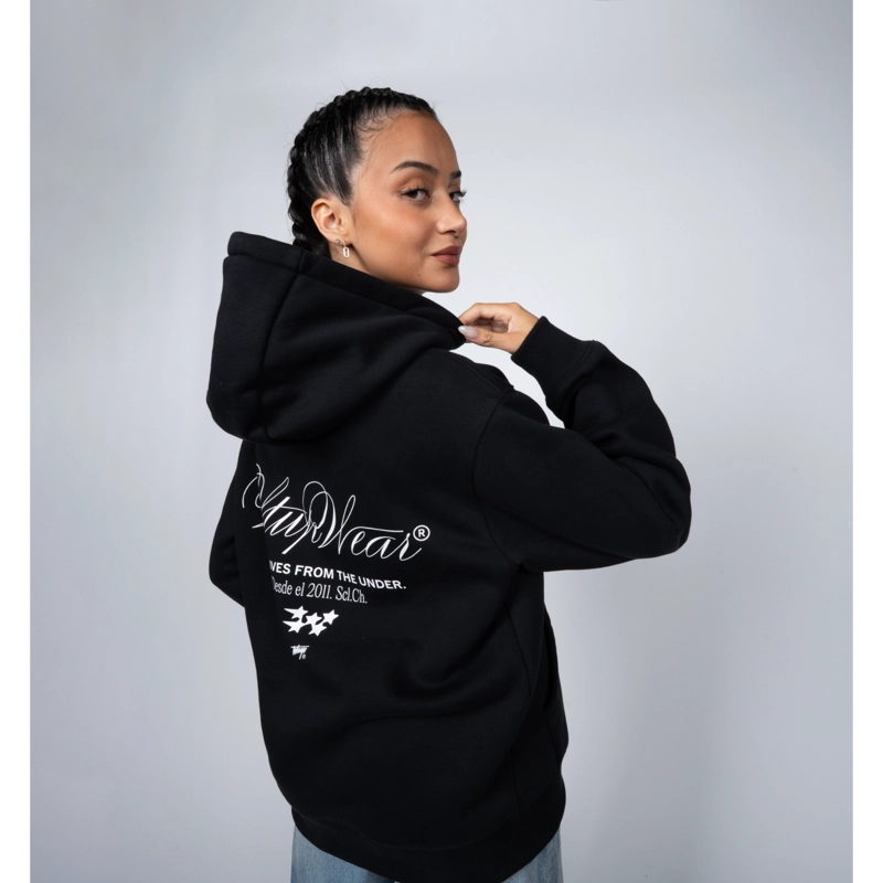 POLERON WHATUP HOODIE CREATIVE BLACK - 4